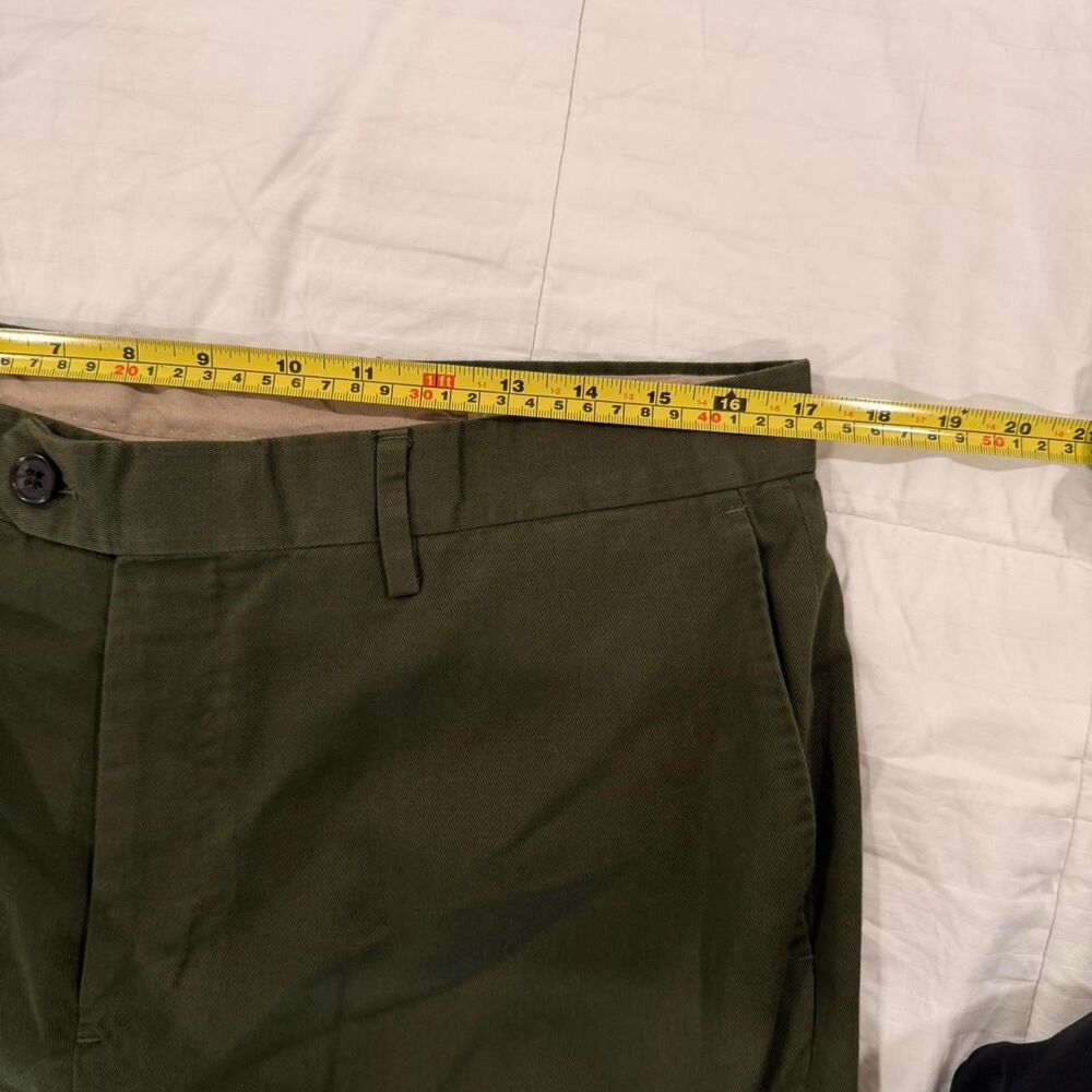 Banana Republic Men's Olive Green Tailored Slim Fit Trousers, Size 34R - Picture 5 of 7